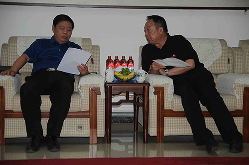 沁陽市委副書記劉明勝一行蒞臨我調研 沁陽市委副書記劉明勝一行蒞臨我調研